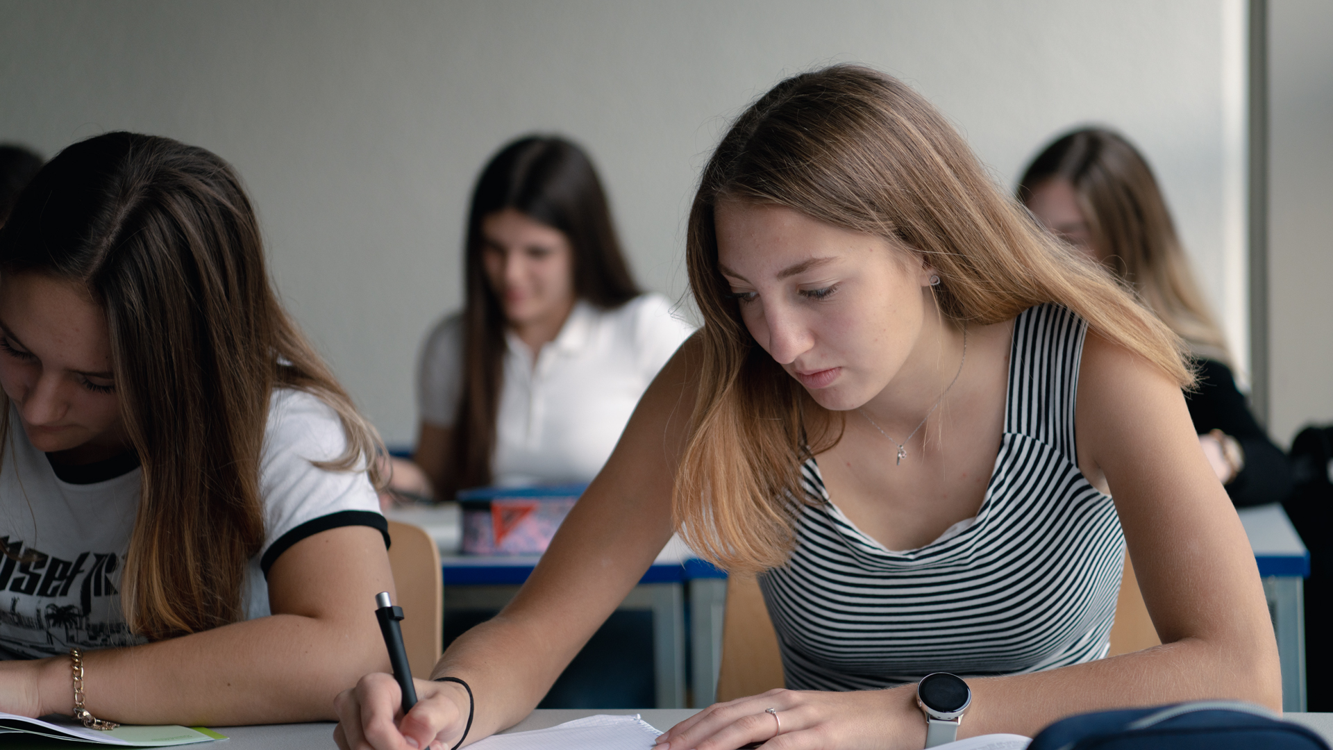 Schüler am lernen